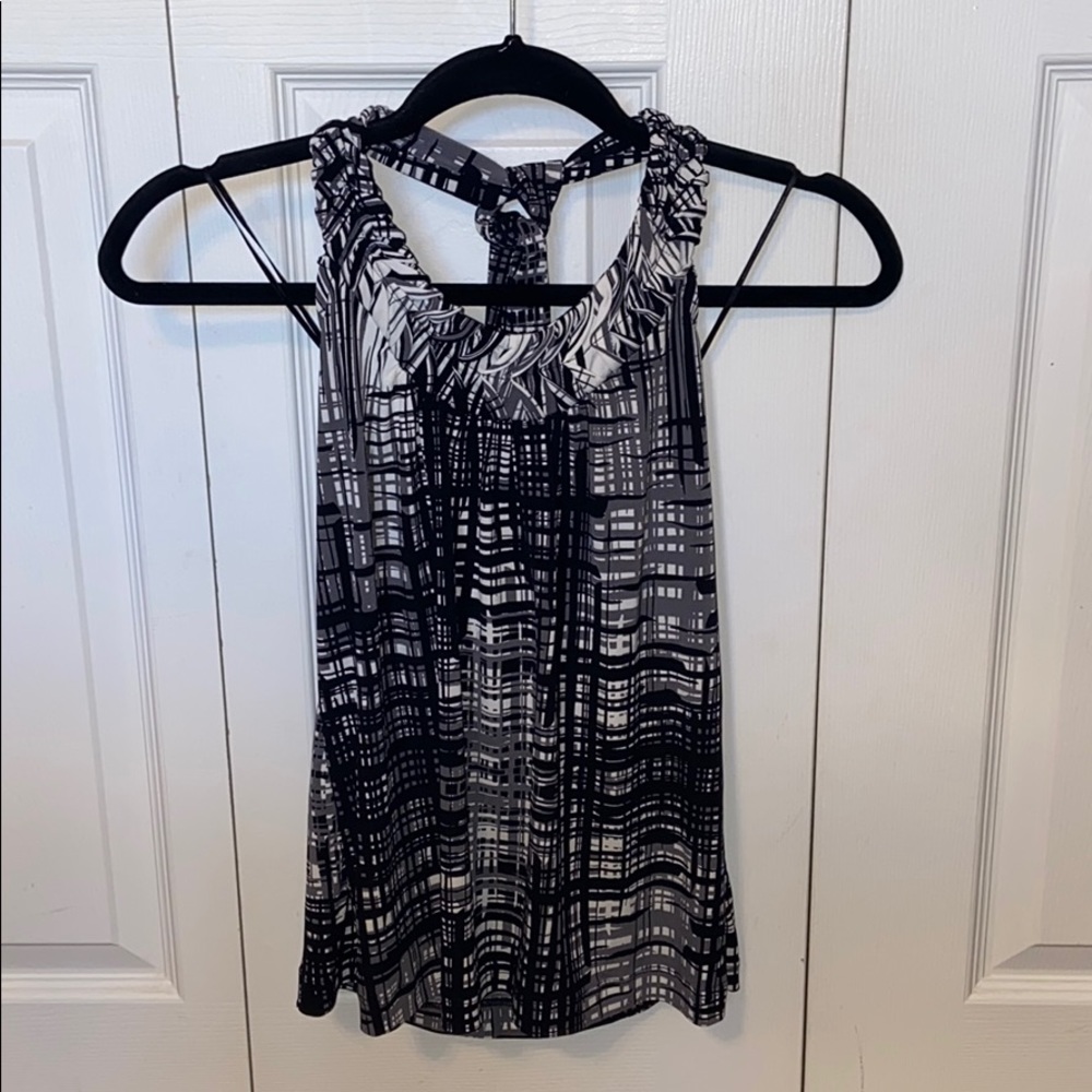 The Limited: Printed Halter Top Blouse, XS